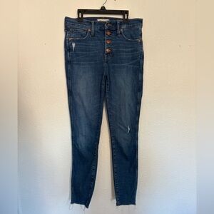 Madewell 10” Skinny Jeans- Classic High Rise Blue Jeans